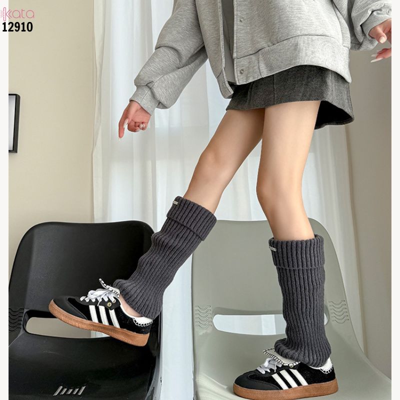 Ống tất dày và ấm thu đông,tất ống chân vải dệt kim cao cấp 12910