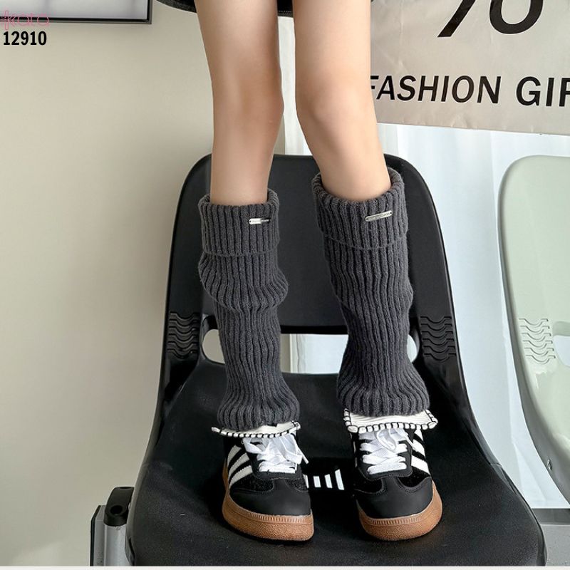 Ống tất dày và ấm thu đông,tất ống chân vải dệt kim cao cấp 12910