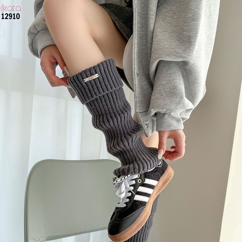 Ống tất dày và ấm thu đông,tất ống chân vải dệt kim cao cấp 12910