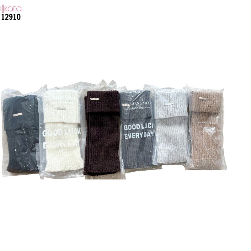 Ống tất dày và ấm thu đông,tất ống chân vải dệt kim cao cấp 12910
