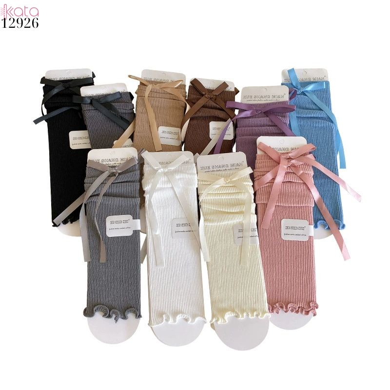 Ống tất nấm ren lolita,tất xuân hè phong cách Y2K 12926