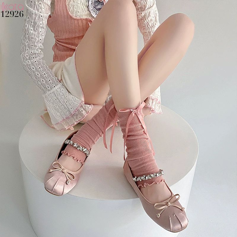 Ống tất nấm ren lolita,tất xuân hè phong cách Y2K 12926