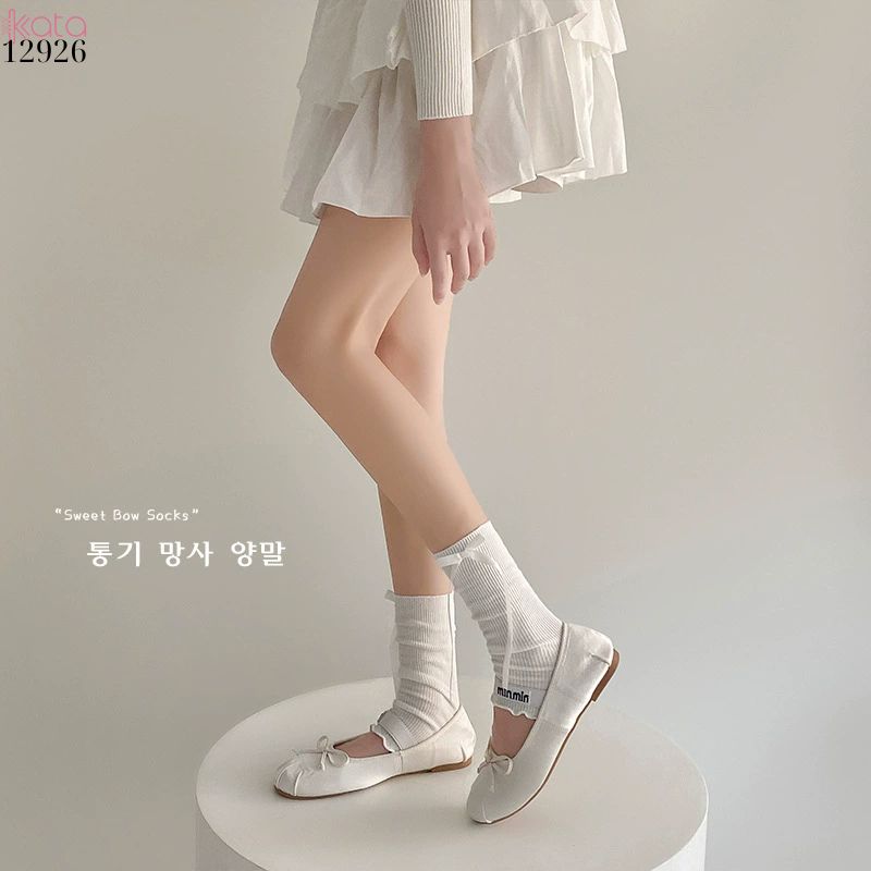 Ống tất nấm ren lolita,tất xuân hè phong cách Y2K 12926