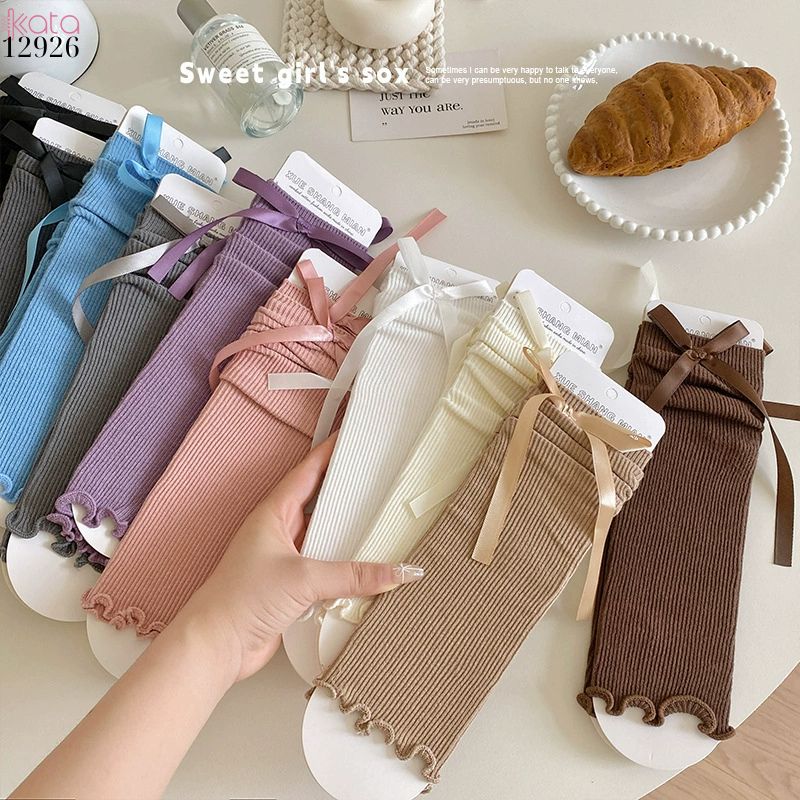 Ống tất nấm ren lolita,tất xuân hè phong cách Y2K 12926