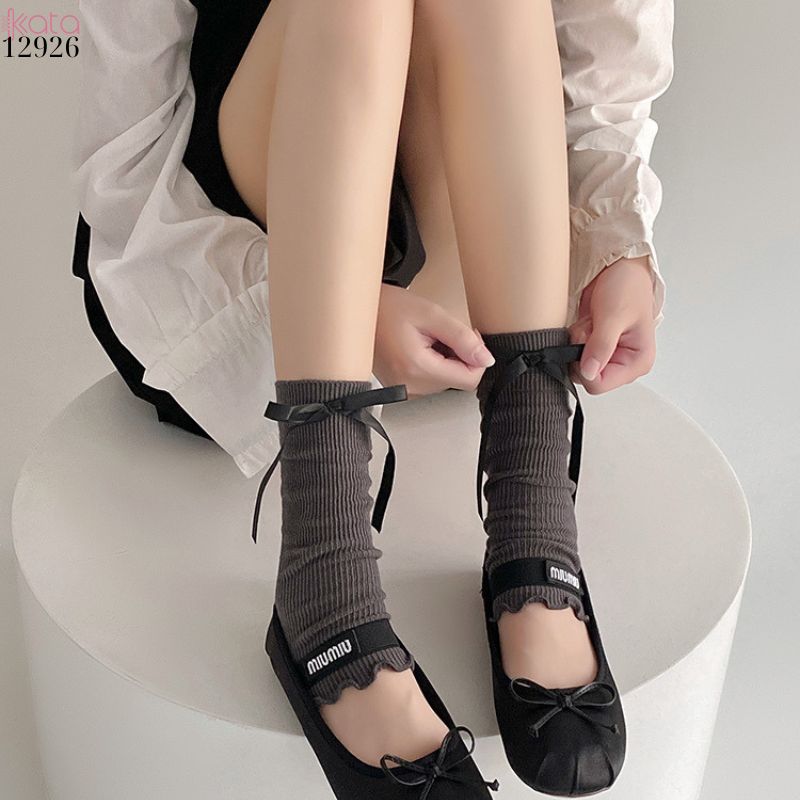 Ống tất nấm ren lolita,tất xuân hè phong cách Y2K 12926