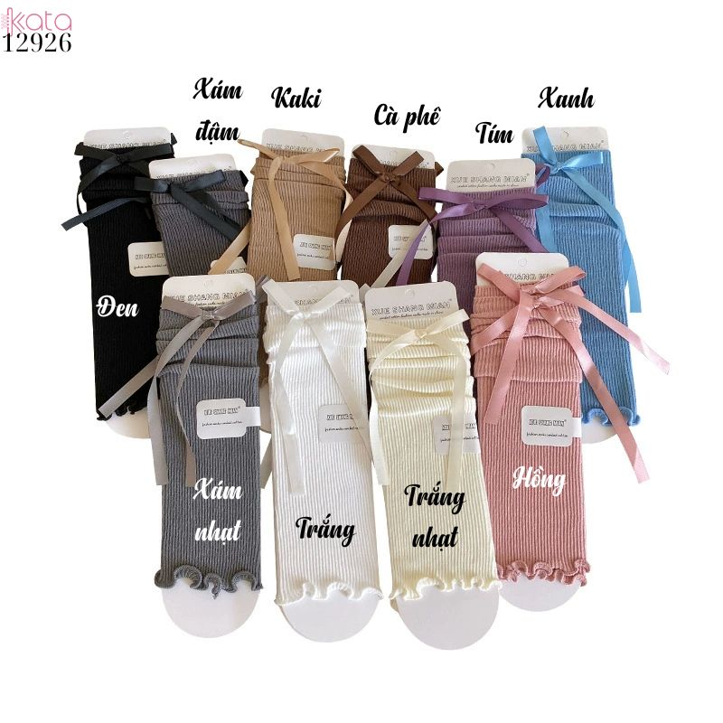 Ống tất nấm ren lolita,tất xuân hè phong cách Y2K 12926