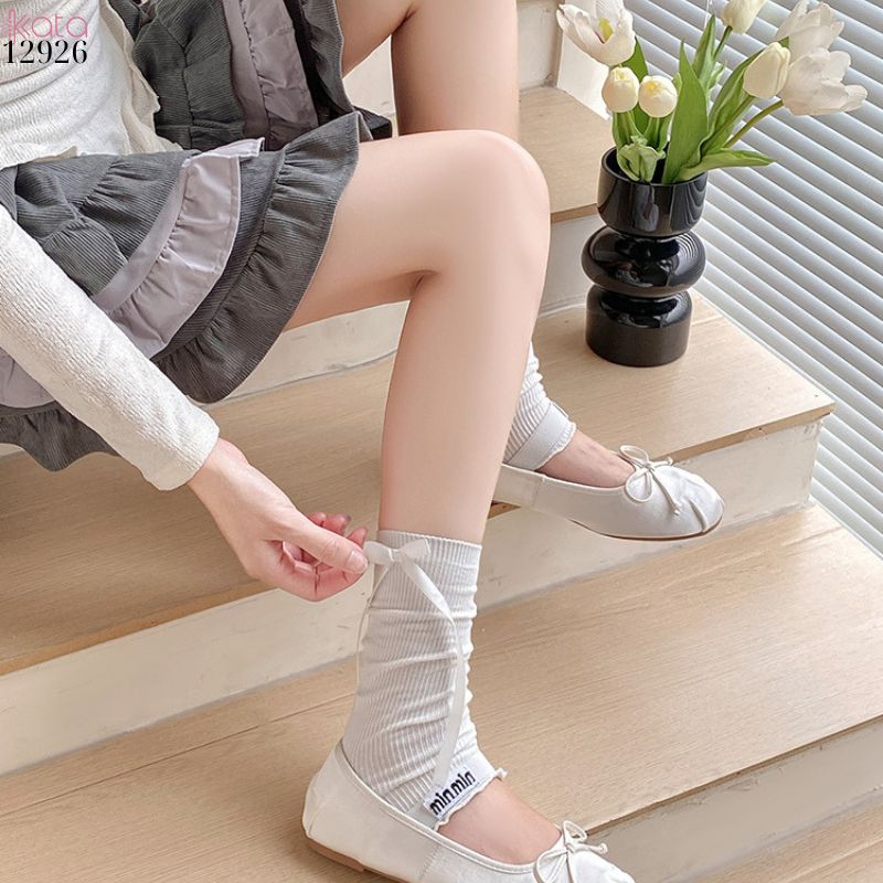 Ống tất nấm ren lolita,tất xuân hè phong cách Y2K 12926