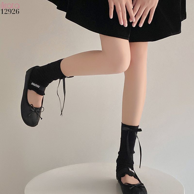 Ống tất nấm ren lolita,tất xuân hè phong cách Y2K 12926