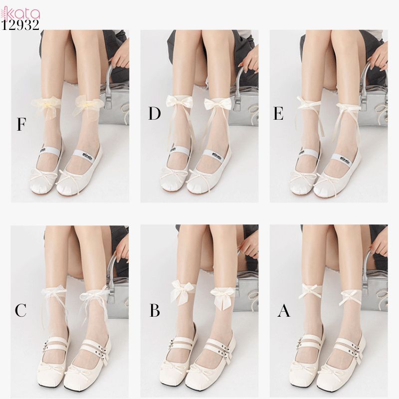 Tất trong suốt siêu mỏng lolita,vớ giữa bắp chân phong cách cổ tích xuân hè 12932