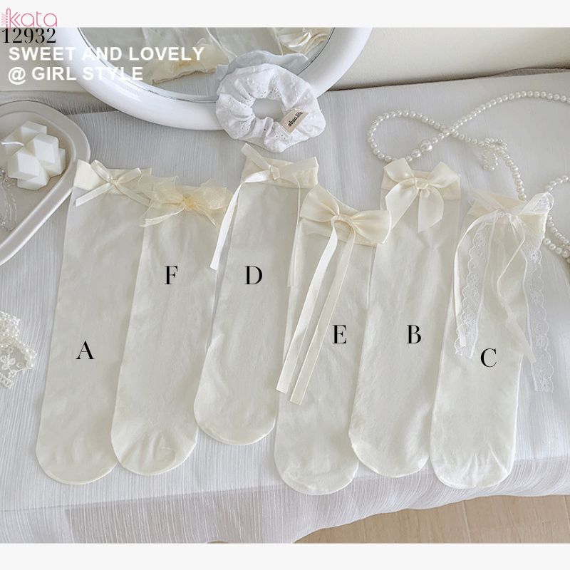 Tất trong suốt siêu mỏng lolita,vớ giữa bắp chân phong cách cổ tích xuân hè 12932