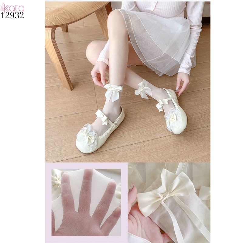 Tất trong suốt siêu mỏng lolita,vớ giữa bắp chân phong cách cổ tích xuân hè 12932