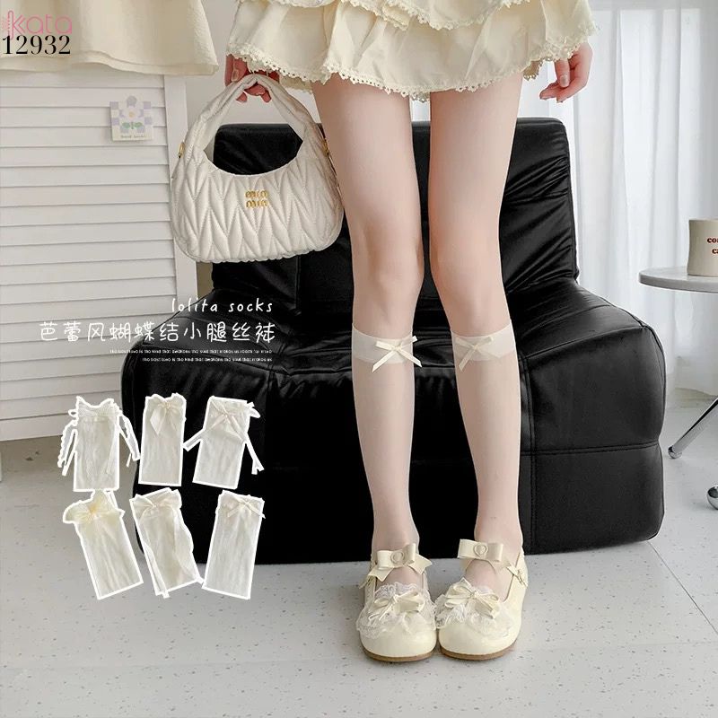 Tất trong suốt siêu mỏng lolita,vớ giữa bắp chân phong cách cổ tích xuân hè 12932
