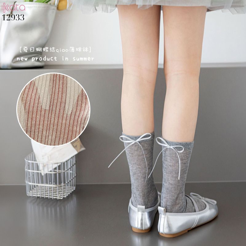 Tất ren mùa hè ngọt ngào Lolita,vớ nữ mỏng giữa bắp chân 12933