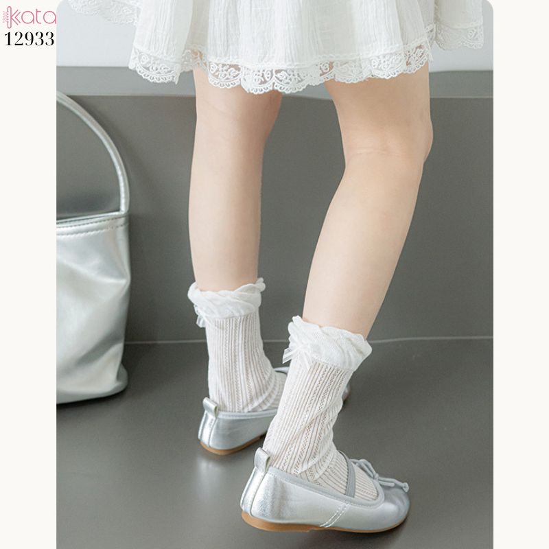 Tất ren mùa hè ngọt ngào Lolita,vớ nữ mỏng giữa bắp chân 12933