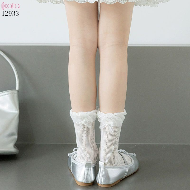 Tất ren mùa hè ngọt ngào Lolita,vớ nữ mỏng giữa bắp chân 12933