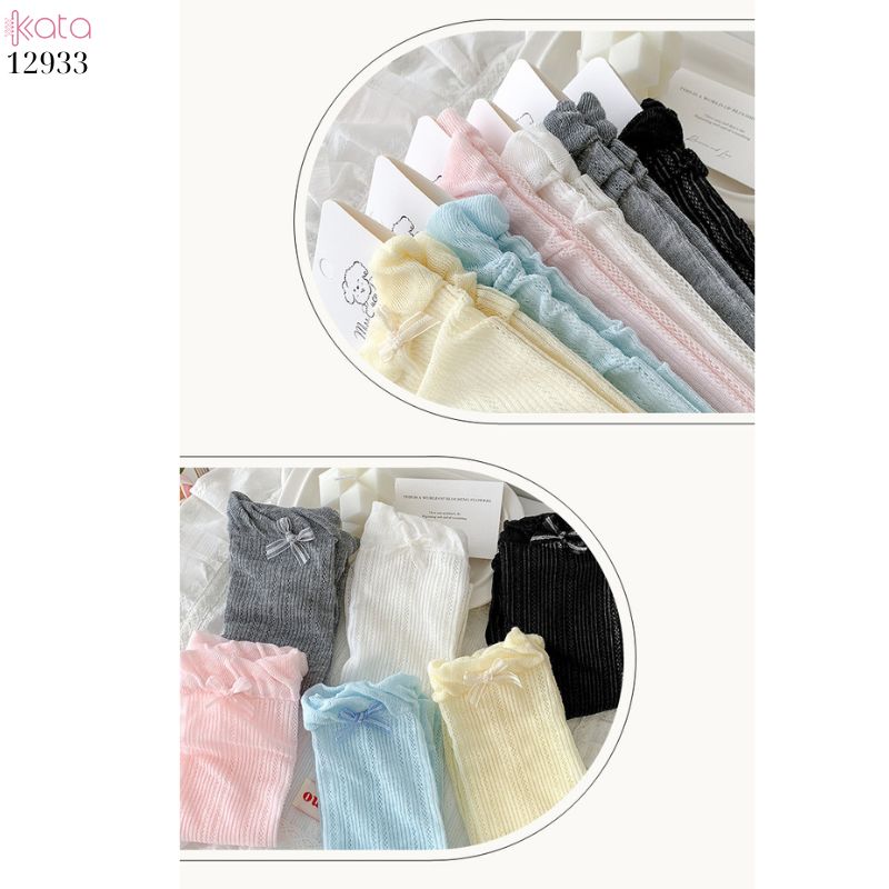 Tất ren mùa hè ngọt ngào Lolita,vớ nữ mỏng giữa bắp chân 12933
