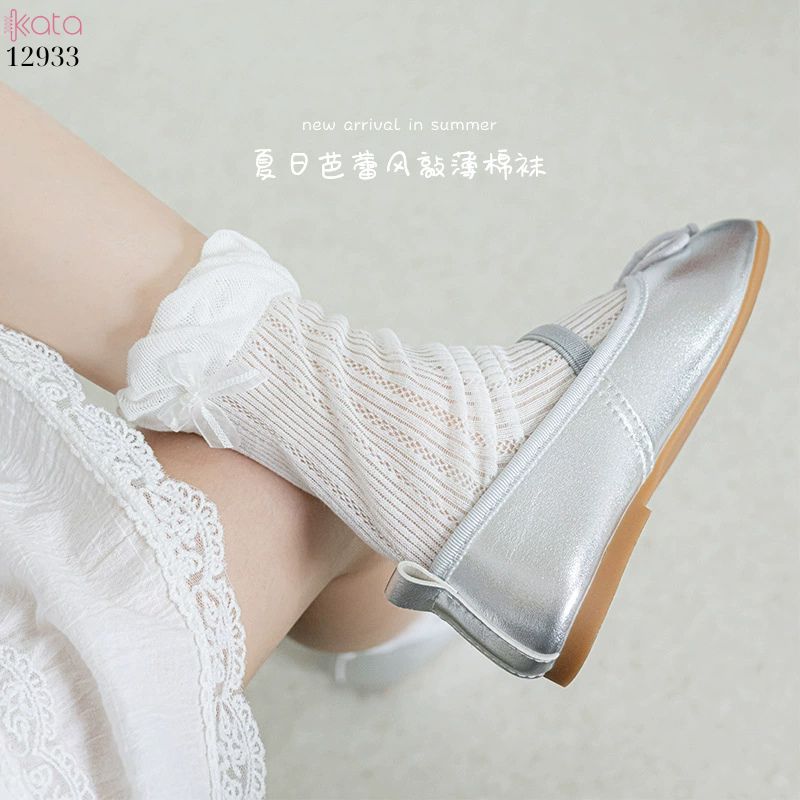 Tất ren mùa hè ngọt ngào Lolita,vớ nữ mỏng giữa bắp chân 12933