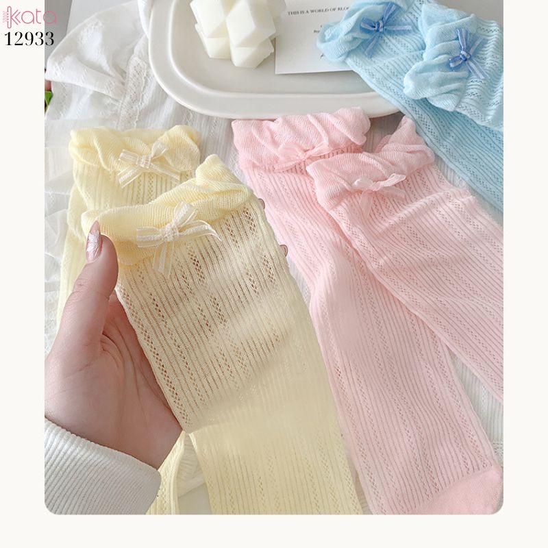 Tất ren mùa hè ngọt ngào Lolita,vớ nữ mỏng giữa bắp chân 12933