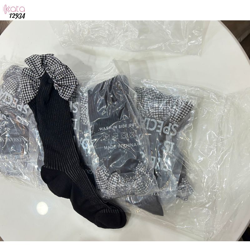 Tất ren  JK Lolita cotton,vớ mỏng mùa xuân hè phong cách ballet 12934