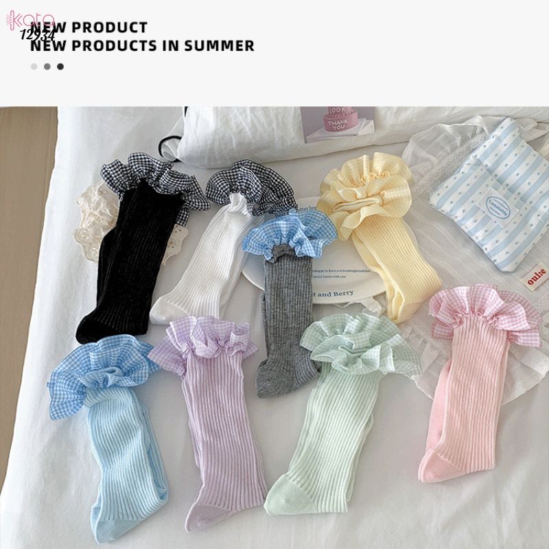 Tất ren  JK Lolita cotton,vớ mỏng mùa xuân hè phong cách ballet 12934