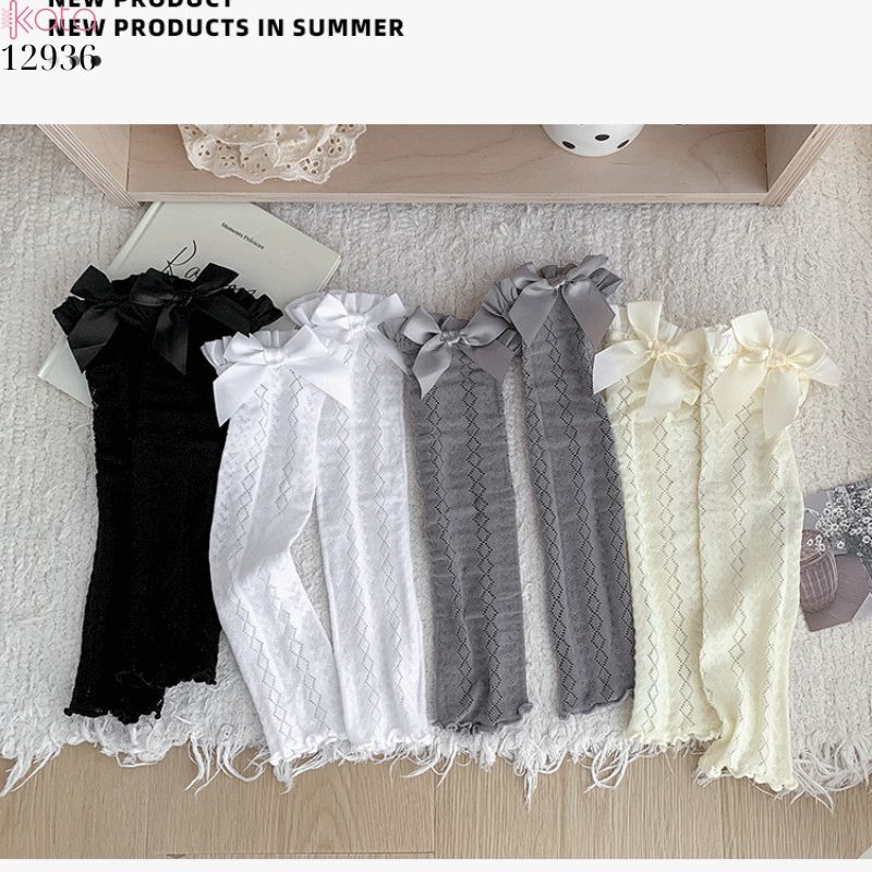 Ống tất ren JK lolita phong cách Nhật Bản,vớ mùa hè mỏng che ống chân thời trang 12936