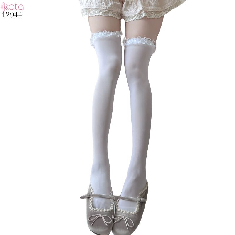Tất ren Lolita JK,vớ giữa bắp chân,bắp chân,qua gối 12944