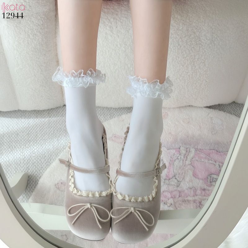 Tất ren Lolita JK,vớ giữa bắp chân,bắp chân,qua gối 12944