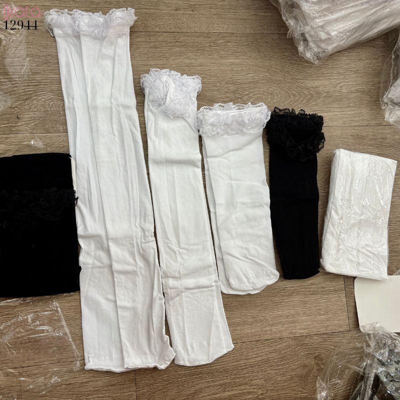 Tất ren Lolita JK,vớ giữa bắp chân,bắp chân,qua gối 12944