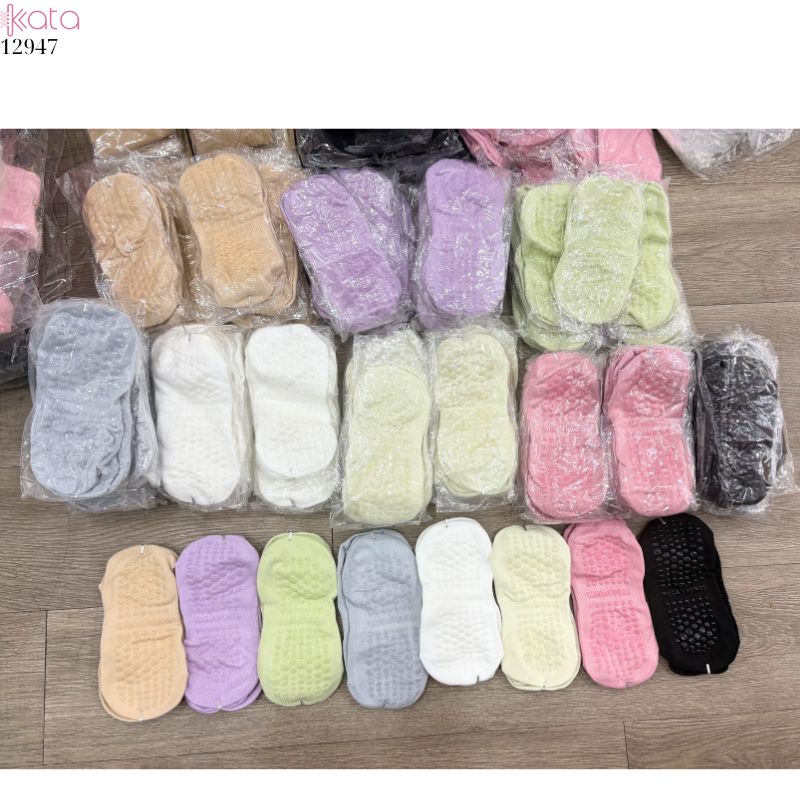 Tất Yoga Silicone thoáng khí,vớ chống trượt tập luyện thể thao 12947