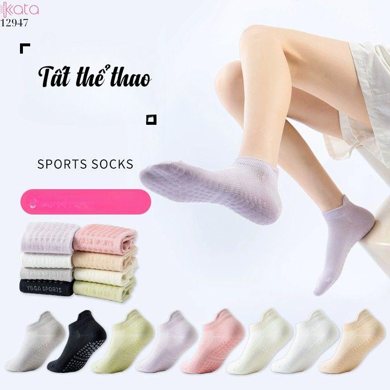 Tất Yoga Silicone thoáng khí,vớ chống trượt tập luyện thể thao 12947