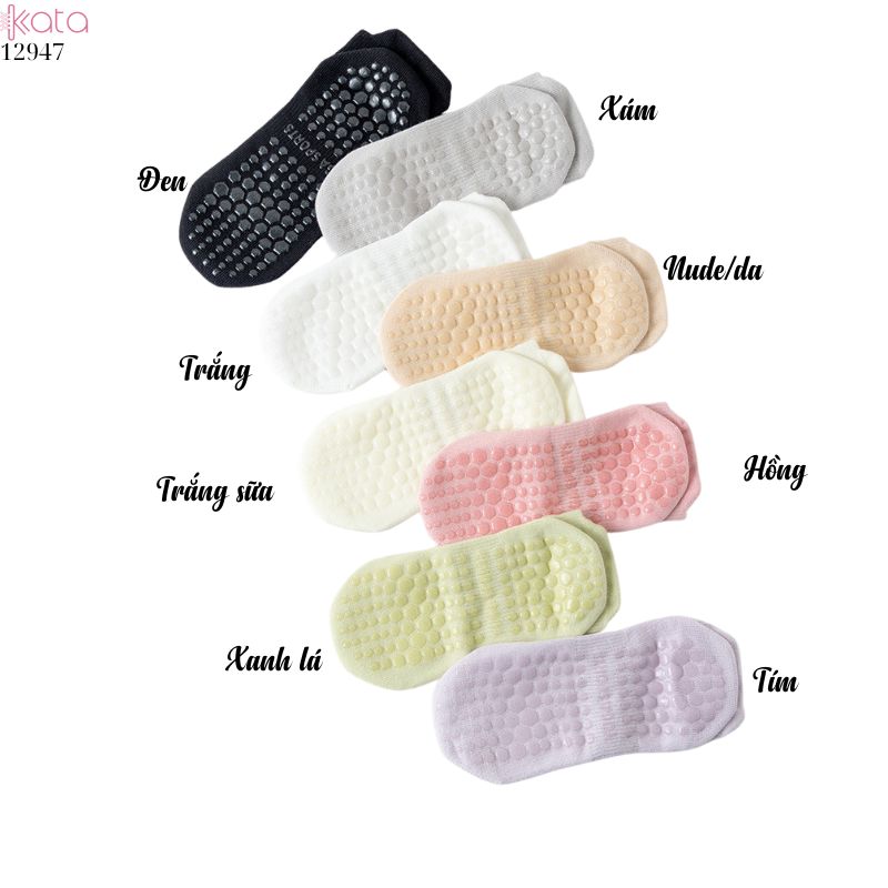 Tất Yoga Silicone thoáng khí,vớ chống trượt tập luyện thể thao 12947