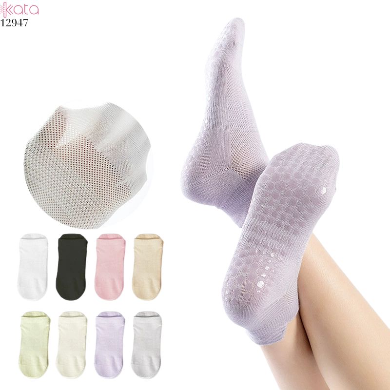Tất Yoga Silicone thoáng khí,vớ chống trượt tập luyện thể thao 12947
