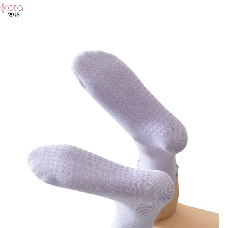 Tất thể thao chống trượt,vớ viền nấm yoga pilates 12948