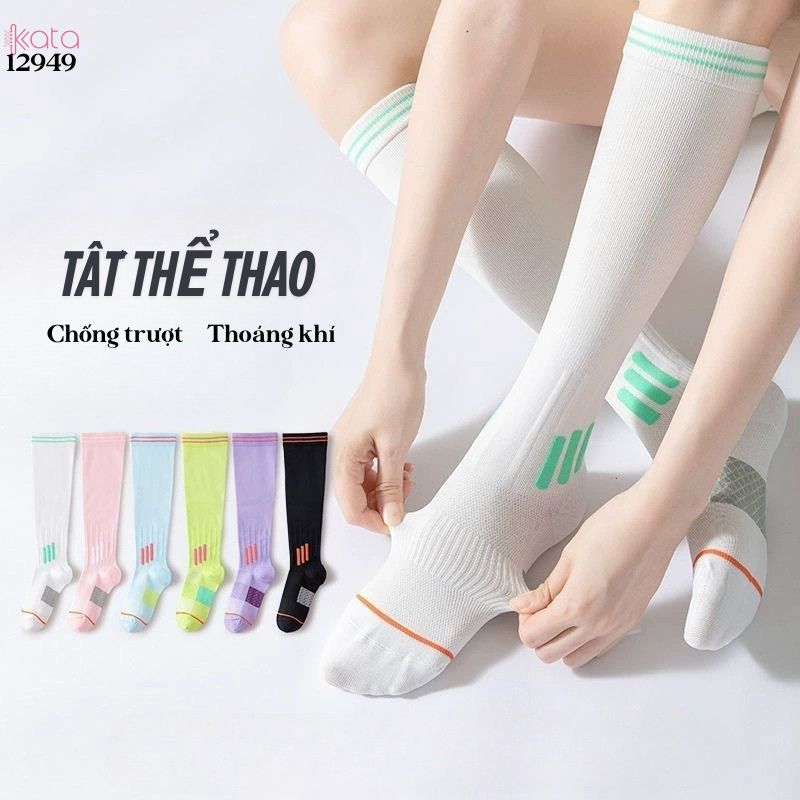 Tất thể thao chống trơn trượt,vớ bắp chân thể dục nhảy dây,Yoga Pilates 12949