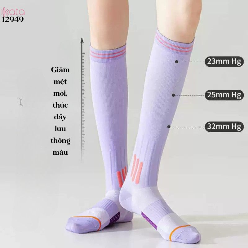 Tất thể thao chống trơn trượt,vớ bắp chân thể dục nhảy dây,Yoga Pilates 12949