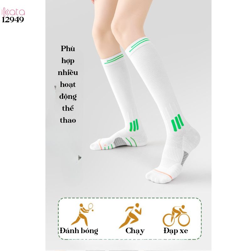 Tất thể thao chống trơn trượt,vớ bắp chân thể dục nhảy dây,Yoga Pilates 12949