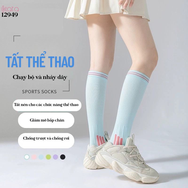 Tất thể thao chống trơn trượt,vớ bắp chân thể dục nhảy dây,Yoga Pilates 12949