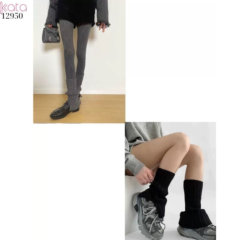 Ống tất thời trang,tất dày thu đông giữ ấm,phụ kiện đi bốt 12950