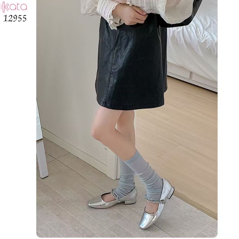 Ống tất lưới thoáng khí ,vớ ống chân mỏng JK xuân hè 12955