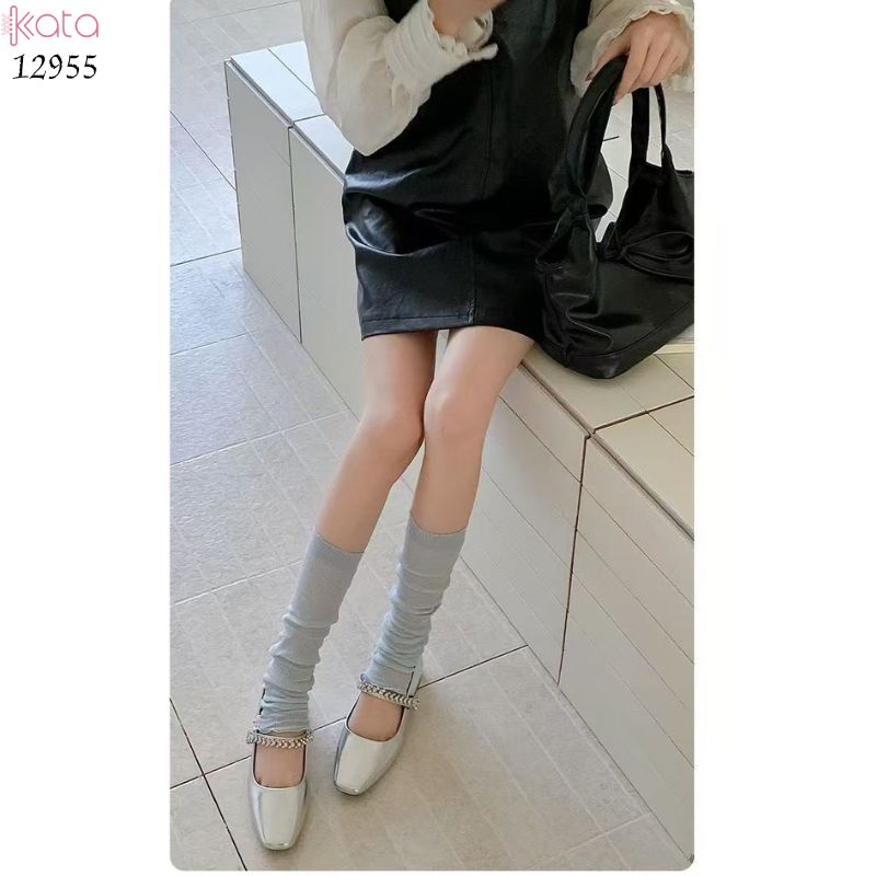 Ống tất lưới thoáng khí ,vớ ống chân mỏng JK xuân hè 12955