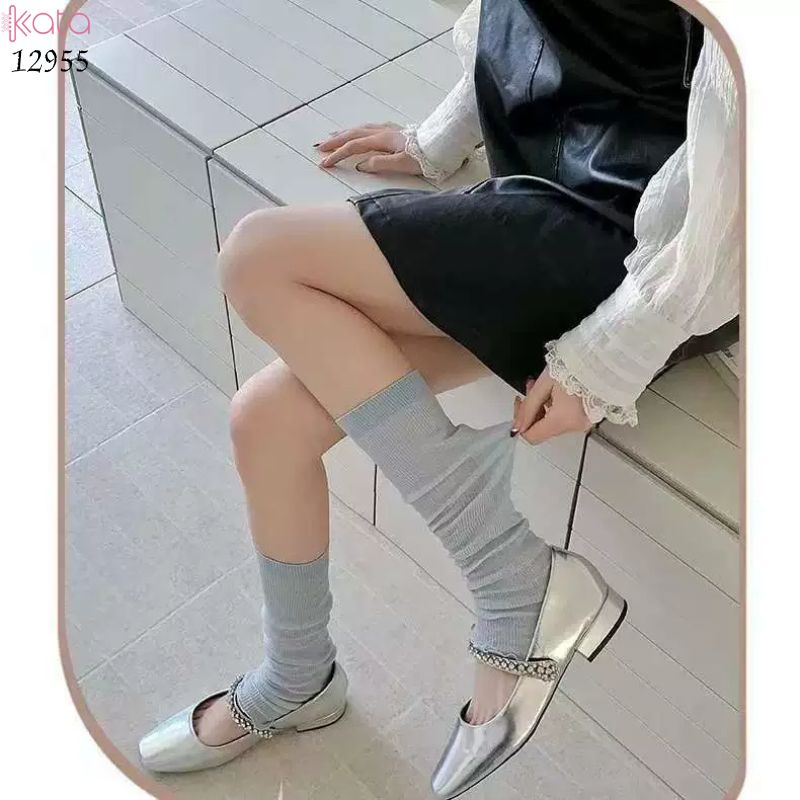 Ống tất lưới thoáng khí ,vớ ống chân mỏng JK xuân hè 12955