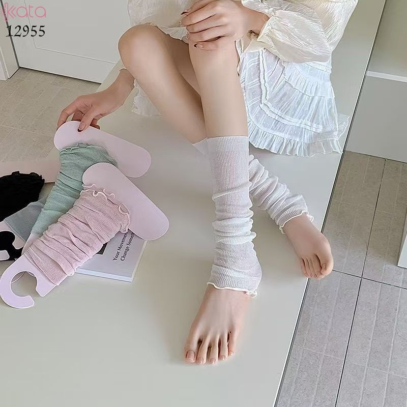 Ống tất lưới thoáng khí ,vớ ống chân mỏng JK xuân hè 12955