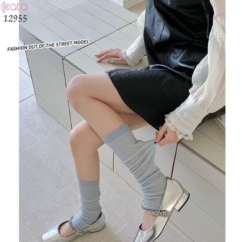Ống tất lưới thoáng khí ,vớ ống chân mỏng JK xuân hè 12955