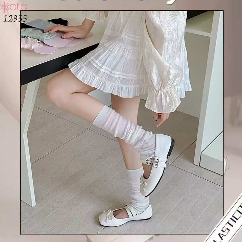 Ống tất lưới thoáng khí ,vớ ống chân mỏng JK xuân hè 12955