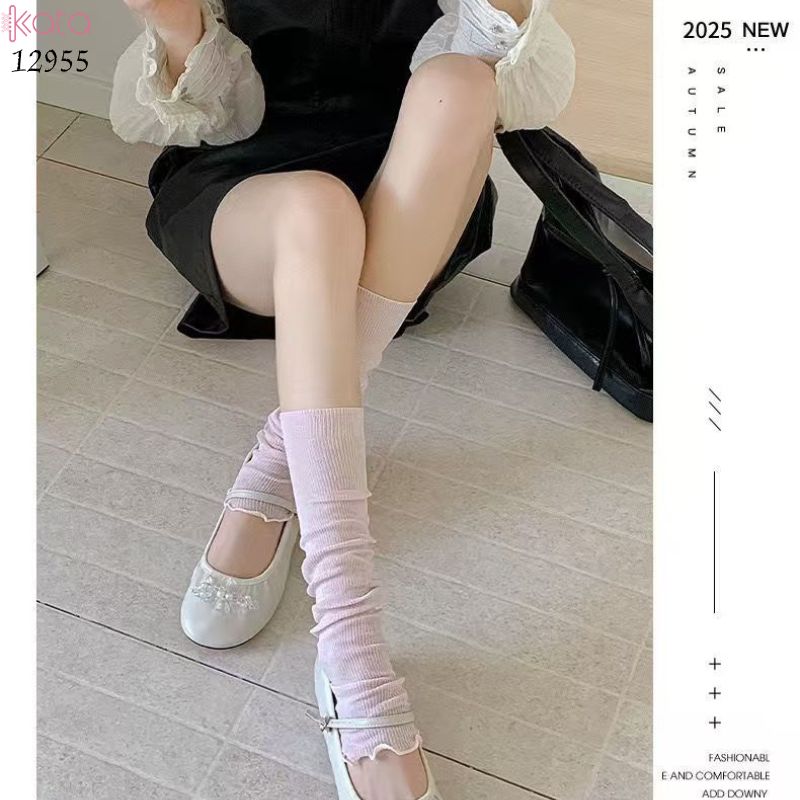 Ống tất lưới thoáng khí ,vớ ống chân mỏng JK xuân hè 12955