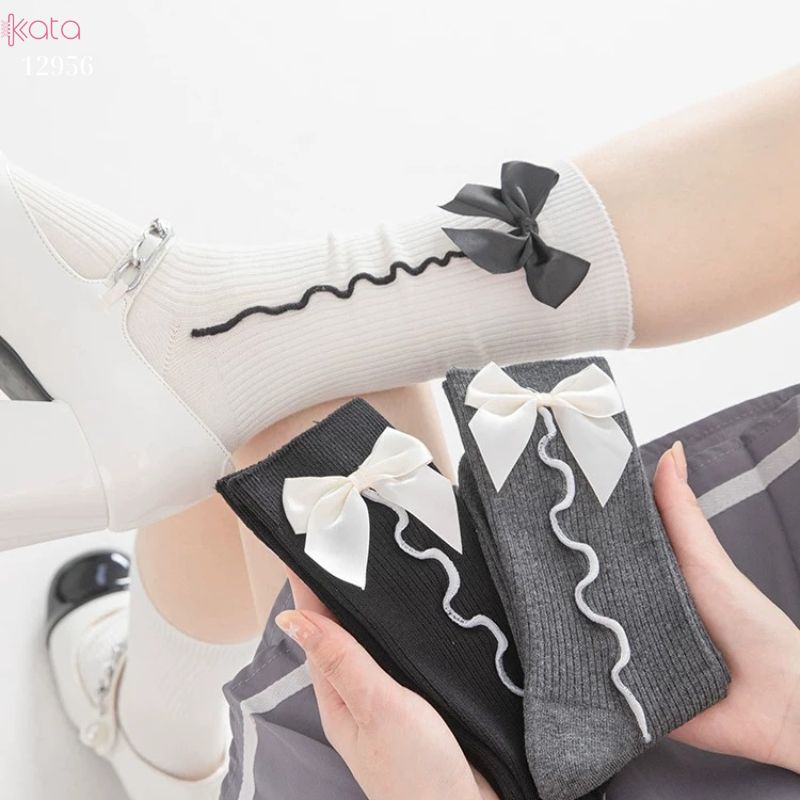 Tất nơ ngọt ngào lolita công chúa,vớ xuân hè phong cách Nhật Bản 12956