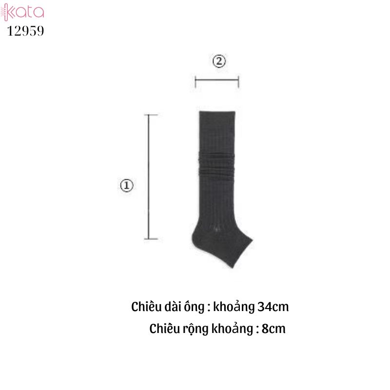 Ống tất dệt kim,vớ ống chân dệt kim đàn hồi tốt 12959