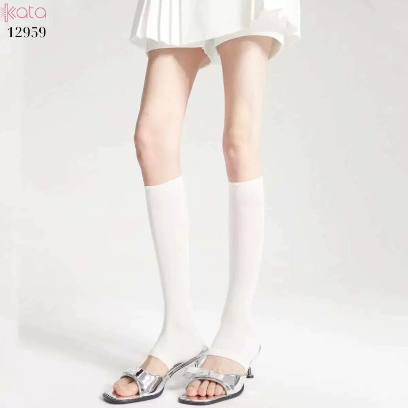 Ống tất dệt kim,vớ ống chân dệt kim đàn hồi tốt 12959