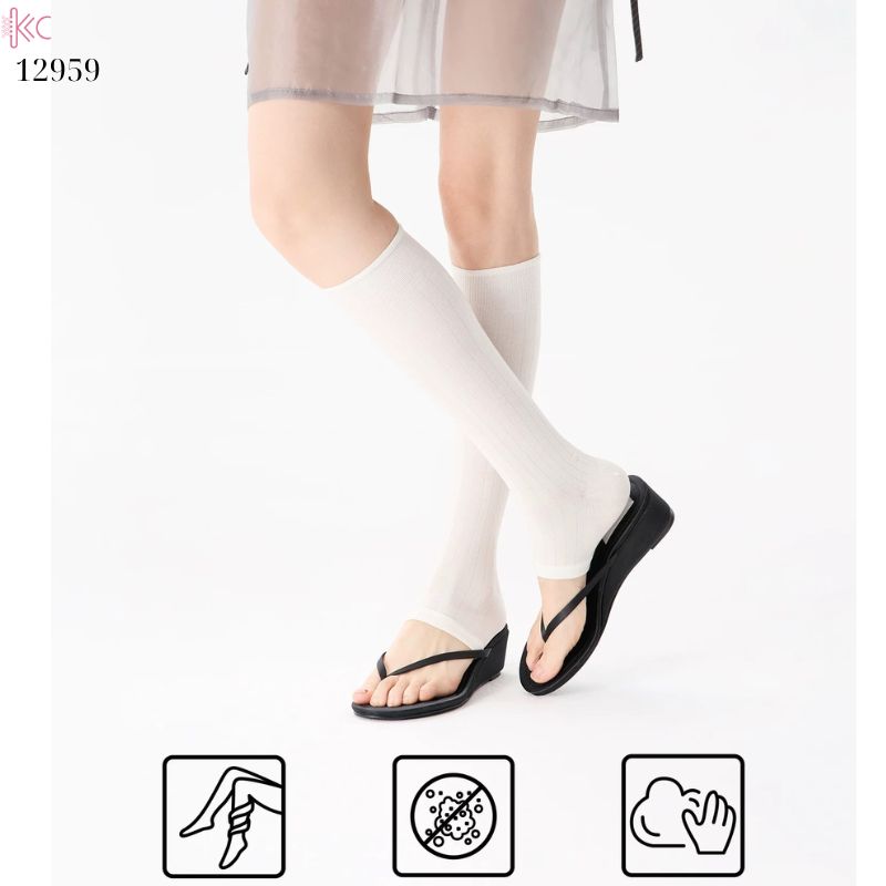 Ống tất dệt kim,vớ ống chân dệt kim đàn hồi tốt 12959