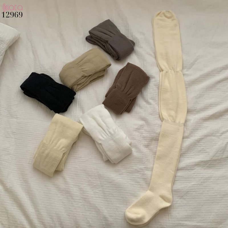 Tất bông đày thu đông,vớ đùi dài đi giày trượt tuyết,giày bốt 12969